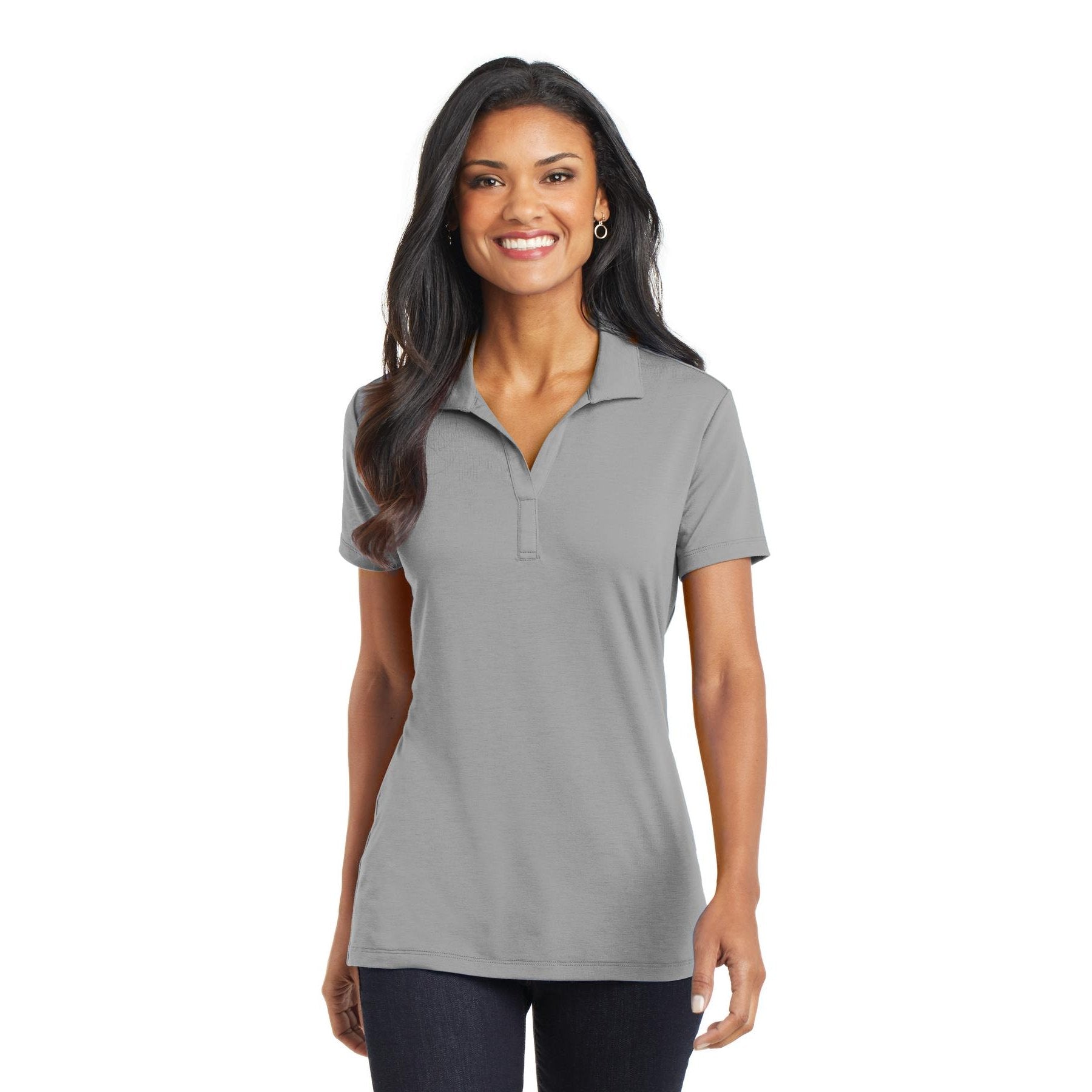 Port Authority-Port Authority® Women's Cotton Touch™ Performance Polo. L568-MedTech-4